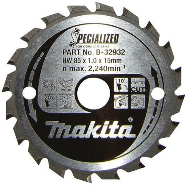 Λεπίδα δίσκου πριονιού Makita 8,5 cm