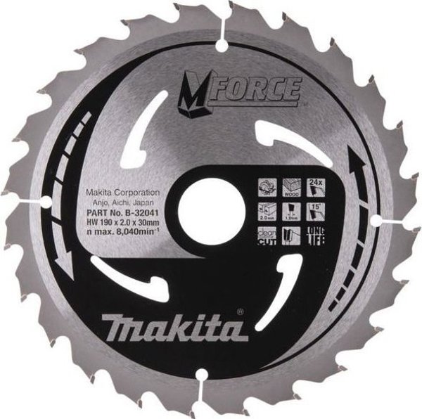 Makita pila tarczowa do drewna M-FORCE 190x30mm 24Z