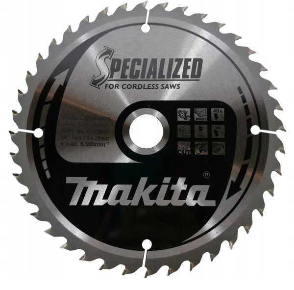 Makita SPECIALIZED Sägeblatt 165x20x40Z