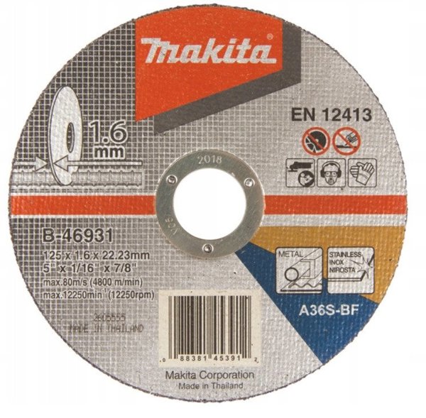 Makita CUTTING DISC 125X1.6MM B-4693 MAKITA