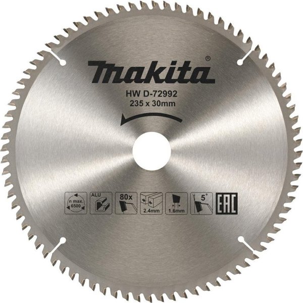 Makita MAKITA Δίσκος Πριονοκοπής για Αλουμίνιο 235x30x80δ ECONOMY