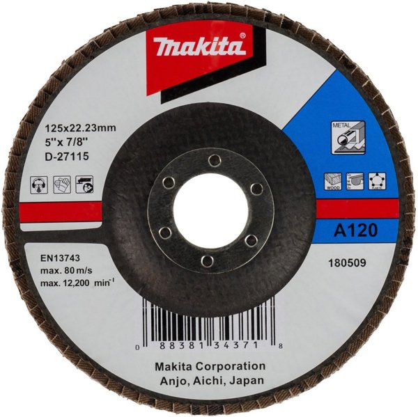 Makita Fächerschleifscheibe 125mm A120