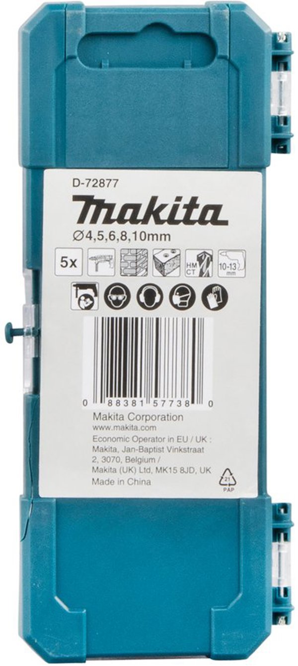 Makita Makita D-72877 Stone Drill Set 4-10mm