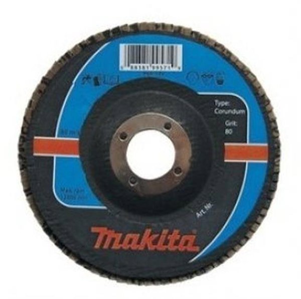 Makita Makita Sciernica Listkowa Corundum 125x22,23mm P 80 Aluminium, Stal, Metal, Drewno