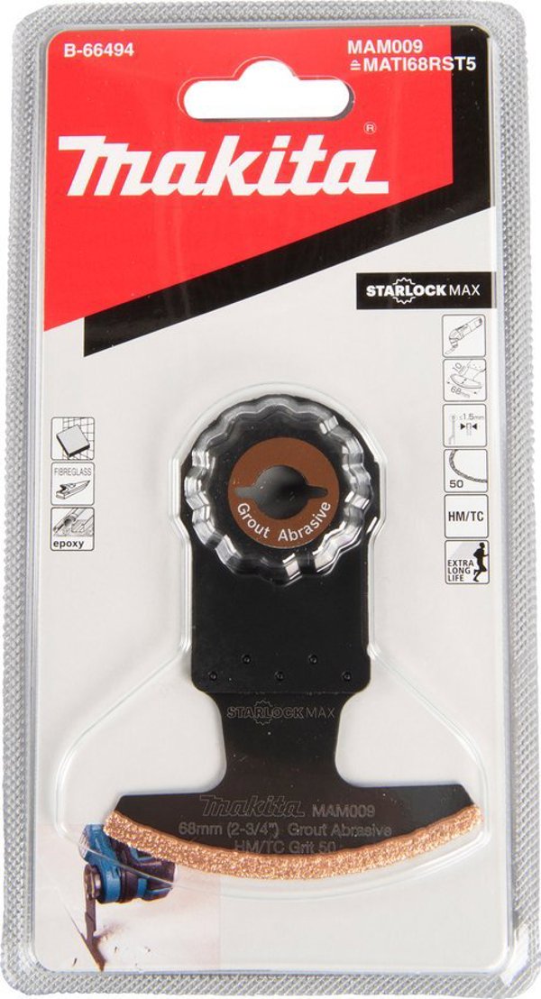 Makita MAKITA MT BRZESZCZOT ŁUKOWY DO WĄSKICH SZCZELIN 68mm K50 SEGMENTOWY STARLOCK MAX
