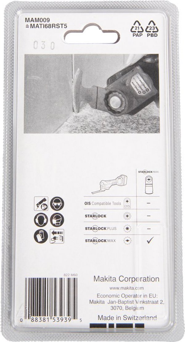 Makita MAKITA MT BRZESZCZOT ŁUKOWY DO WĄSKICH SZCZELIN 68mm K50 SEGMENTOWY STARLOCK MAX
