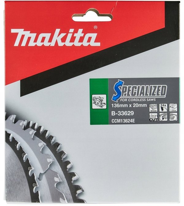 Makita Makita B-33629 SPECIALIZED Saw Blade 136x20x24Z