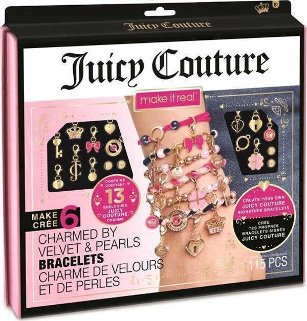 Make it real MAKE IT REAL Juicy Couture Γοητευμένος από Βελούδο και Μαργαριτάρια Βραχιόλια, δημιουργικό παιχνίδι