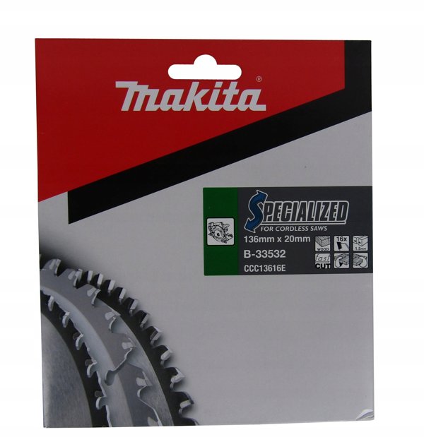 Makita Makita B-33532 SPECIALIZED Saw Blade 136x20x16Z