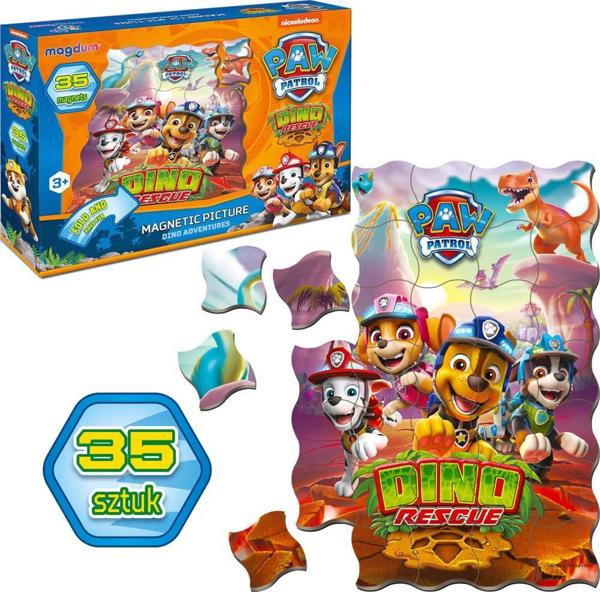 Maksik Μαγνήτες Paw Patrol Dino Rescue ML4034-35 - Σετ Μαγνητικά Παζλ για Παιδιά