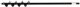 Makita Makita earth drill D-75421, 45mm, L 600mm (black)