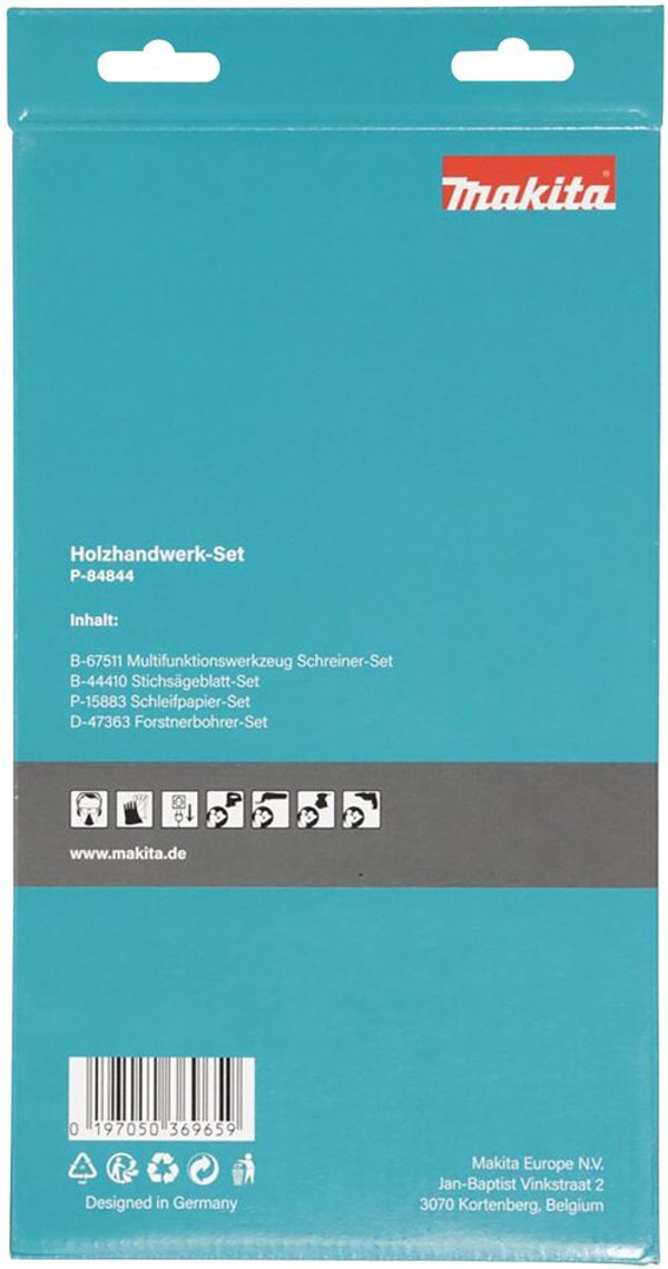 Makita P-84844 Gewerke-Set Holzhandwerk