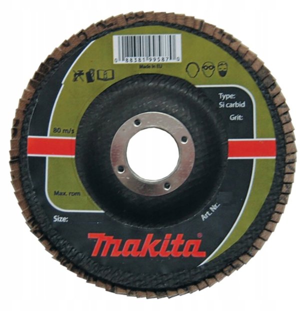 Makita MAKITA SCIERNICA LISTKOWA SI CARBID 125x22,23mm P 80 KAMIEN, CERAMIKA, TW. SZTUCZNE