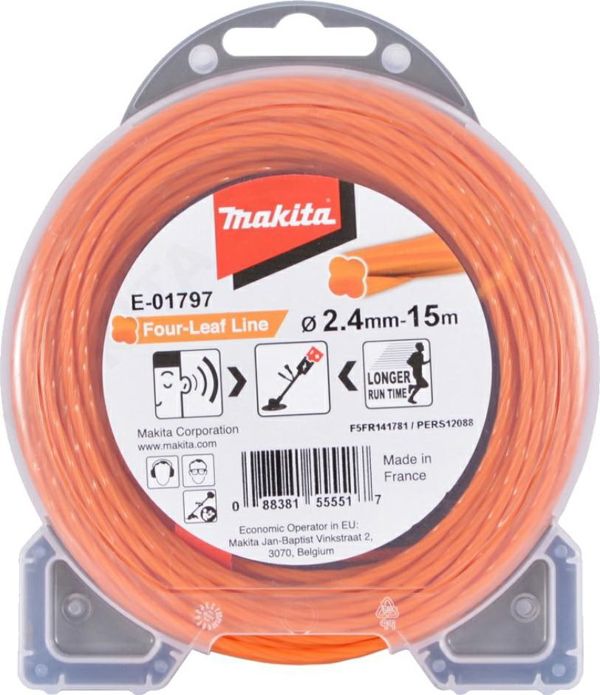 Νάιλον πετονιά κοτσύφι MAKITA 2.4mm/15m ME-01797