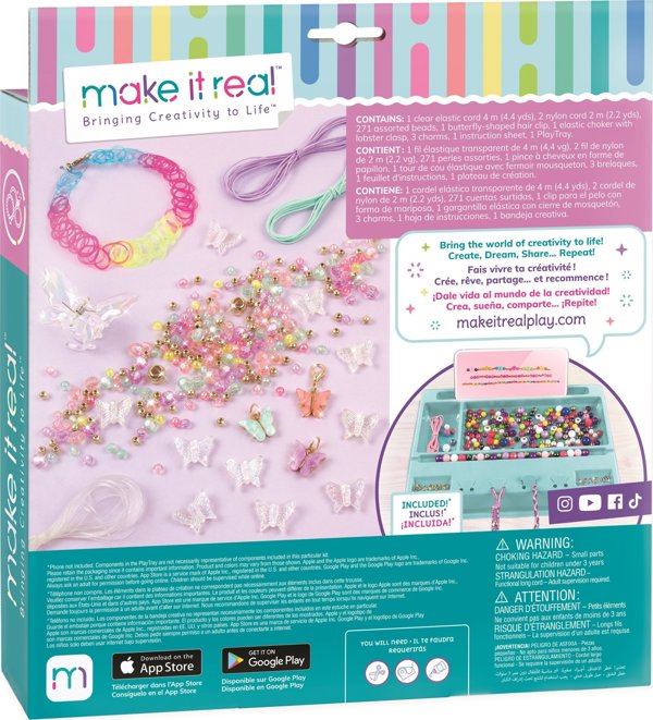 Make it real MAKE IT REAL Κοσμήματα Butterfly Jewelry, δημιουργικό σετ