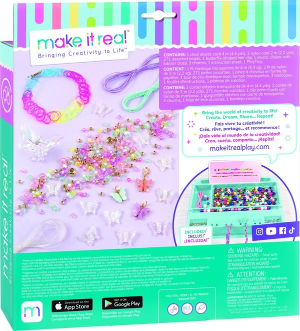 Make it real MAKE IT REAL Κοσμήματα Butterfly Jewelry, δημιουργικό σετ