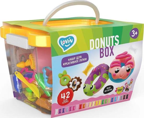 Maksik Σετ Δημιουργικότητας Ciastolina με Σχέδιο Donuts, 23 Χρώματα Πλαστελίνης, 70109