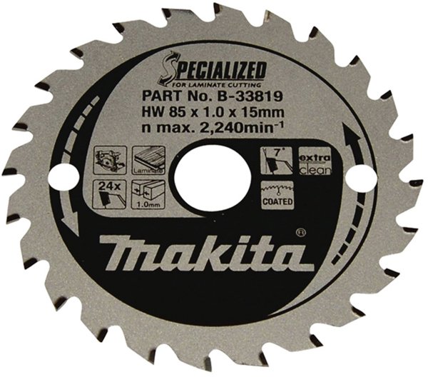 Makita Makita B-33819 SPECIALIZED Saw Blade 85x15x24Z