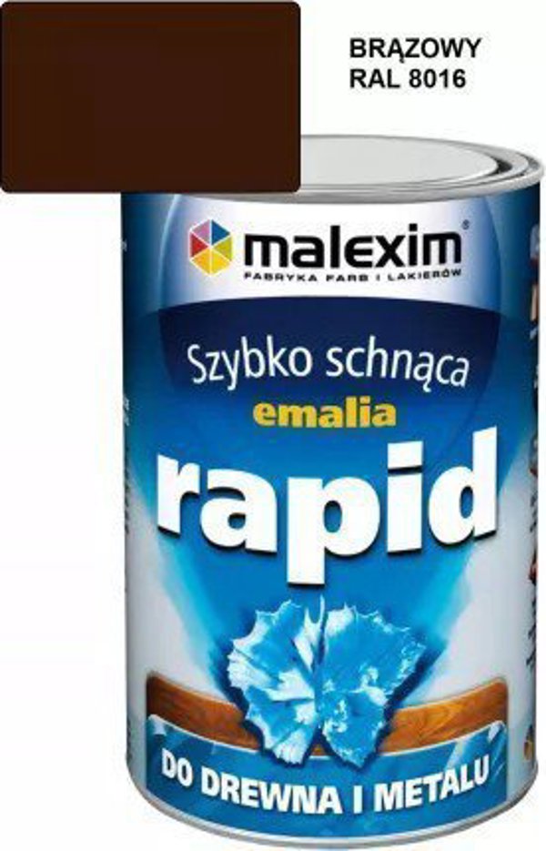 MALEXIM Αλκυδική Βαφή Γρήγορου Στεγνώματος Rapid Καφέ 0.7L