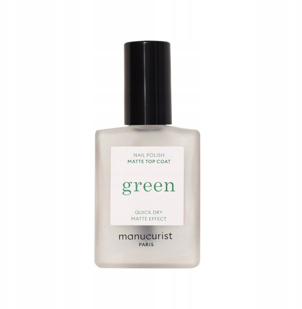 MANUCURIST_Green Nail Polish lakier do paznokci Matte Top Coat 15ml
