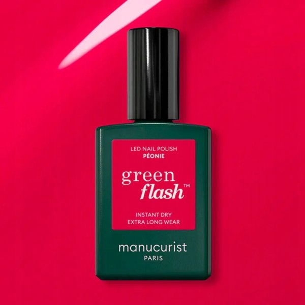 MANUCURIST_Green Flash Led Gel Nail Lacquer lakier do paznokci Peonie 15ml