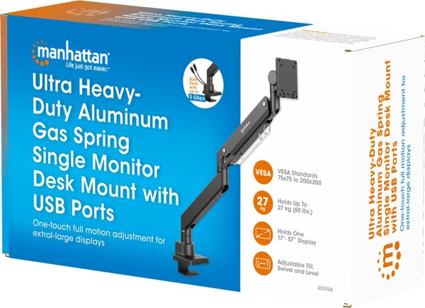 Manhattan 462594 Βάση Επιτραπέζια για Οθόνες έως 57" (144.8 cm) - Μαύρο