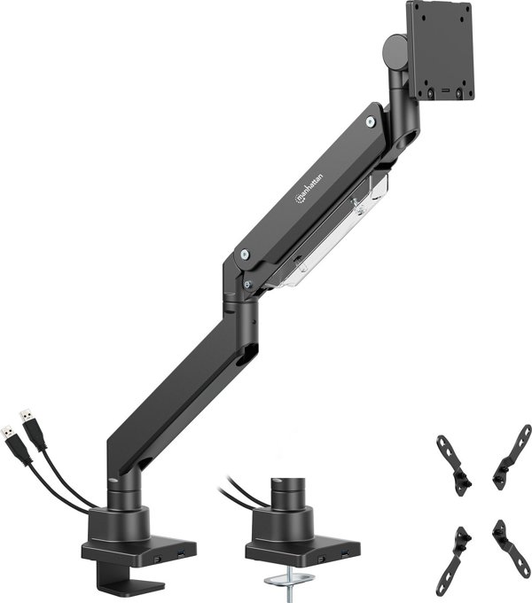 Manhattan 462594 Βάση Επιτραπέζια για Οθόνες έως 57" (144.8 cm) - Μαύρο