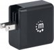 Φορτιστής USB MANHATTAN GaN Power Delivery USB-C PD-Port έως 65W με εναλλάξιμα βύσματα για ΕΕ, ΗΒ και ΗΠΑ