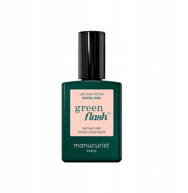 MANUCURIST_Green Flash Led Gel Nail Lacquer lakier do paznokci Pastel Pink 15ml