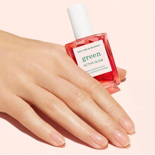MANUCURIST_SET Healthy Glow Duo Serum Complet serum do paznokci 15ml + Green Active Glow od ywka do paznokci 15ml