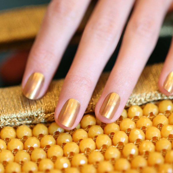 MANUCURIST_Green Flash Led Gel Nail Lacquer lakier do paznokci Gold Sand 15ml