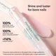 MANUCURIST_SET Glossy Booster Duo Peeling Pen peeling z kwasem glikolowym + Mini Nail Buffer tr jstronna polerka