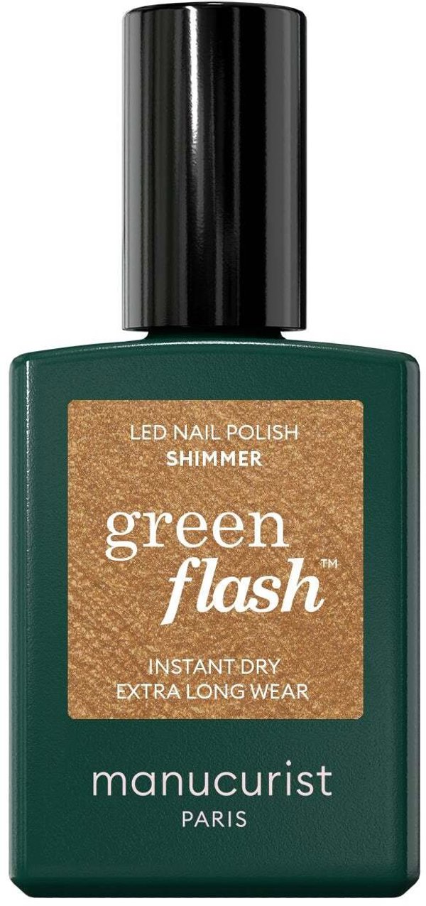 MANUCURIST_Green Flash Led Gel Nail Lacquer lakier do paznokci Shimmer 15ml