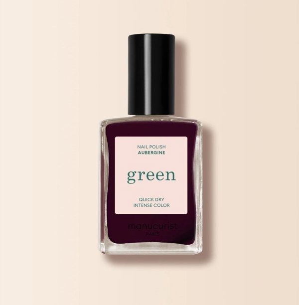 MANUCURIST_Green Nail Polish lakier do paznokci Aubergine 15ml