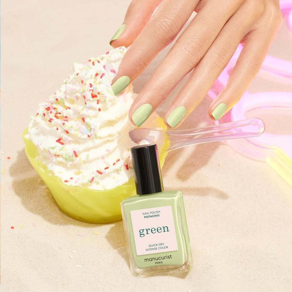 MANUCURIST_Green Nail Polish lakier do paznokci Pistachio 15ml