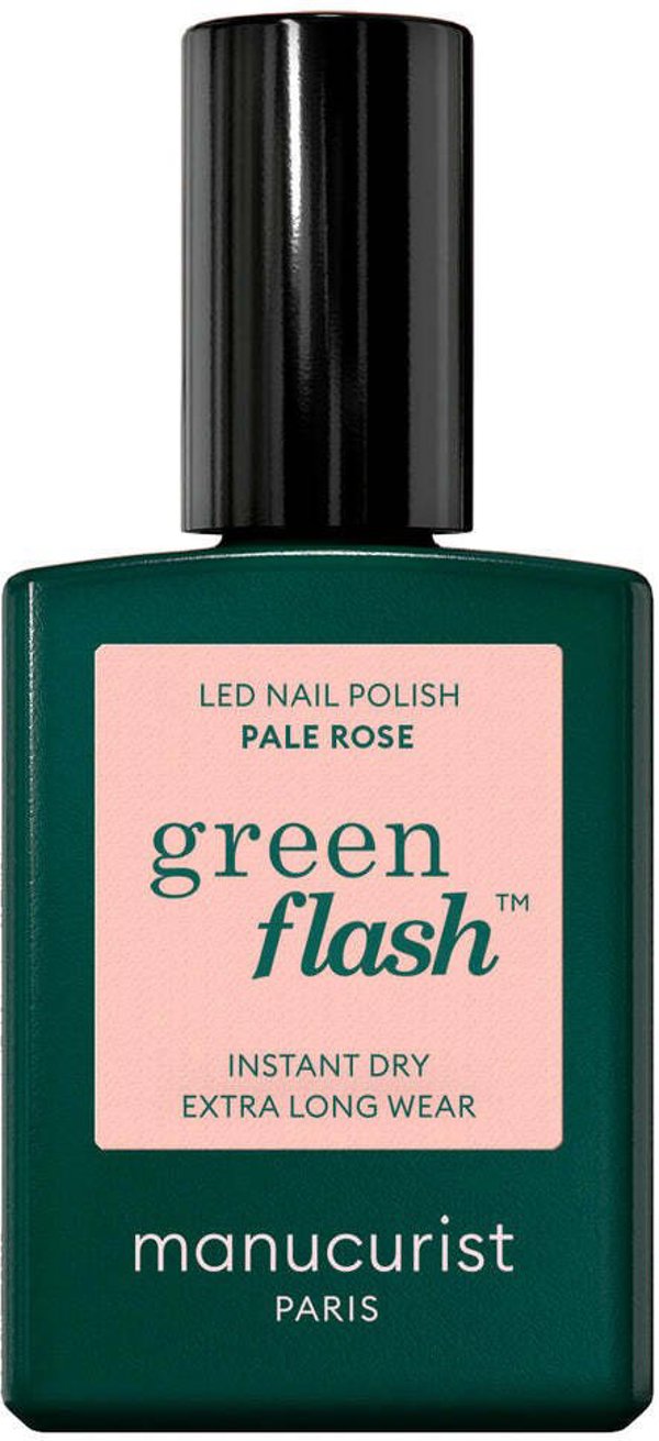 MANUCURIST_Green Flash Led Gel Nail Lacquer lakier do paznokci Pale Rose 15ml