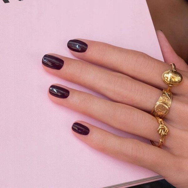 MANUCURIST_Green Flash Led Gel Nail Lacquer lakier do paznokci Aubergine 15ml