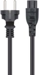 Manhattan καλώδιο τροφοδοσίας Μαύρο 3 μ CEE7/7 IEC C5