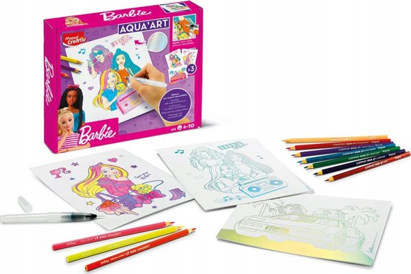 Maped Creativ Aqua Art Σετ Ζωγραφικής με Ακουαρέλες Barbie 907073