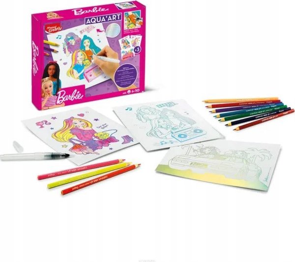 Maped Creativ Aqua Art Σετ Ζωγραφικής με Ακουαρέλες Barbie 907073