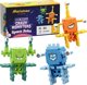 Marioinex Κλοκί Μίνι Crazy Monsters Space Jinks - Εκπαιδευτικά Τουβλάκια Βάφλες 60 Τεμάχια (ZA5490)