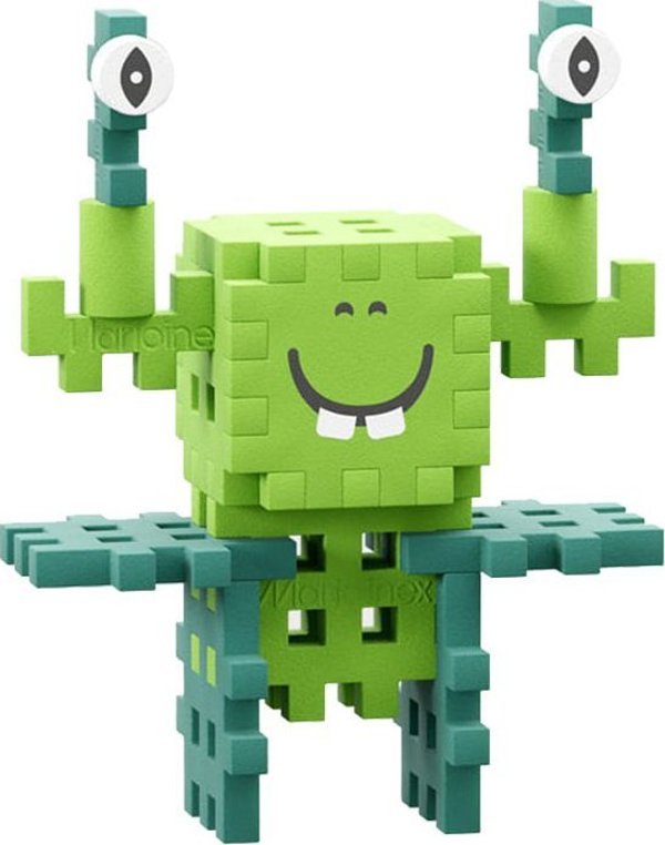 Marioinex Κλοκί Μίνι Crazy Monsters Space Jinks - Εκπαιδευτικά Τουβλάκια Βάφλες 60 Τεμάχια (ZA5490)