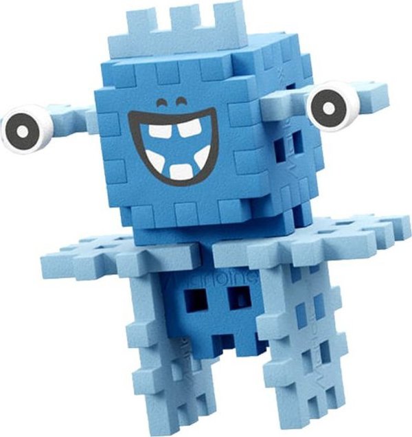 Marioinex Κλοκί Μίνι Crazy Monsters Space Jinks - Εκπαιδευτικά Τουβλάκια Βάφλες 60 Τεμάχια (ZA5490)