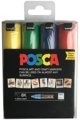 Μάρκερυ ζ φαρμπά πλοκάτοβά Uni POSCA PC-8K 4 κολόρι