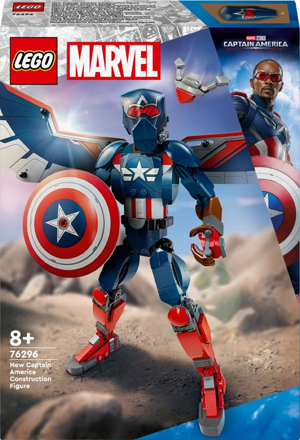 LEGO Marvel Captain America Construction Figure (76296) - Φιγούρα Δράσης