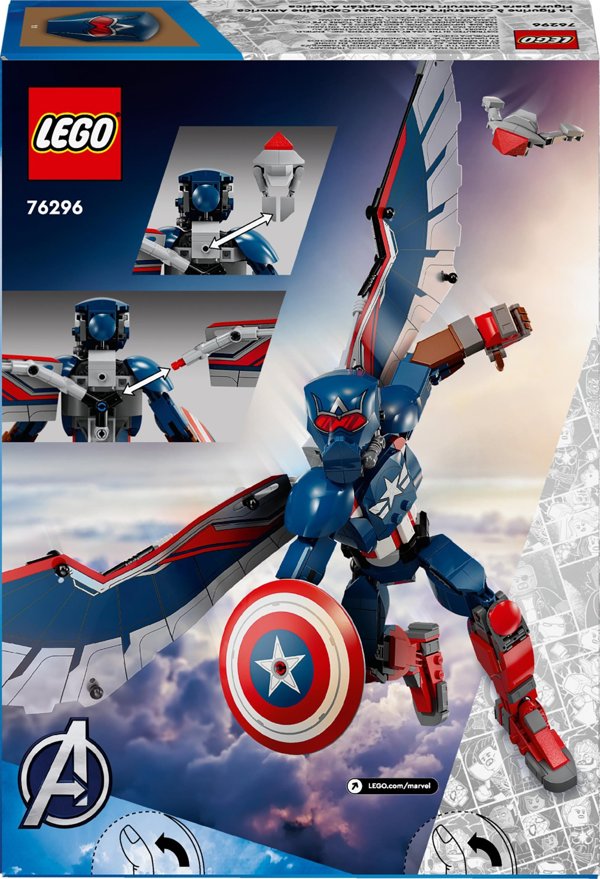 LEGO Marvel Captain America Construction Figure (76296) - Φιγούρα Δράσης