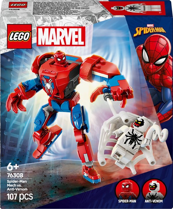 LEGO Marvel Mech Spider-Man εναντίον Anti-Venom (76308) - Φιγούρα Δράσης