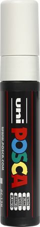 Μαρκαδόρος Posca PC-17K Λοξοτομή 15mm, Λευκός, Υφασμάτινος