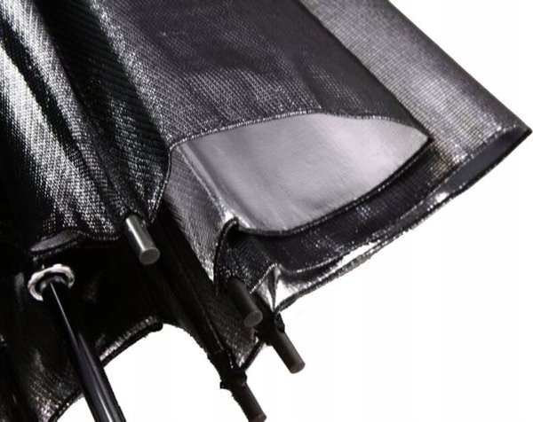Massa Ανακλαστική Ομπρέλα Φωτογραφίας 84cm, Ασημί και Μαύρη για Φωτογραφικό Στούντιο