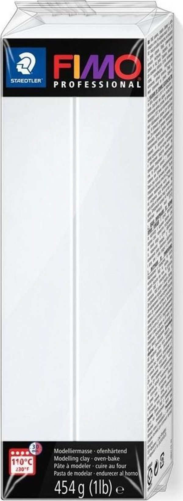 Staedtler Fimo Θερμοσκληρυνόμενη Μάζα, 454g, Λευκό